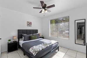 5. 1st queen bedroom, fits 2. Has its own walk in closet