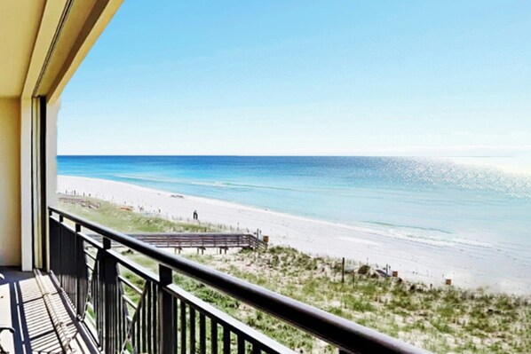 Balcony - 
Bella Riva Resort Unit 205, Okaloosa Island Fort Walton Beach Florida Vacation Condo Rentals by Sunset Resort Rentals