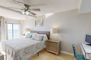 Beachfront Primary Bedroom with King Bed, Private Access to Balcony and Full En-Suite Bathroom