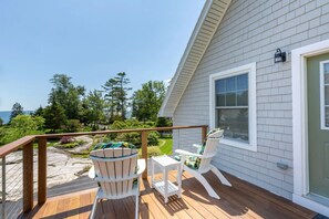 Deck area at the entrance
