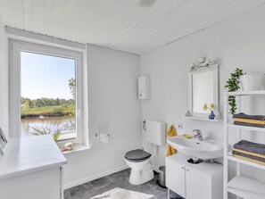 Plumbing Fixture, Sink, Tap, Plumbing, Bathroom Sink, Bathroom Cabinet, Countertop, Bathroom, Tile, Houseplant
