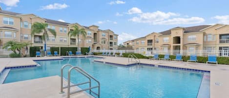 Pool!#Terrace Ridge Condo #Disney #Parks #kingdom #springs #poolhouse #Vacation #Rental #waterpark #davenport #Kissimmee #Orlando #universal #citywalk #legoland #shortstay #longstay