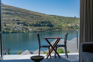 Dine alfresco on our balcony
