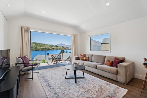 Stylish open plan lounge area