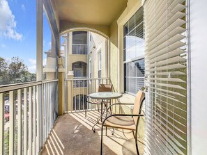 Enjoy the view at the balcony