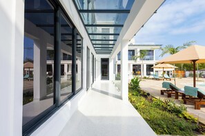 Fassade der Unterkunft