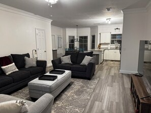 Downstairs view from entry door.
