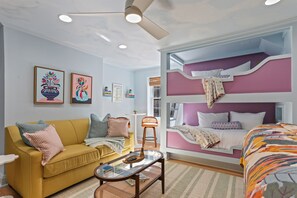 Sofa, Pub Table, Bunk Beds