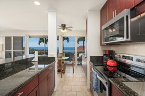 Fully stocked kitchen