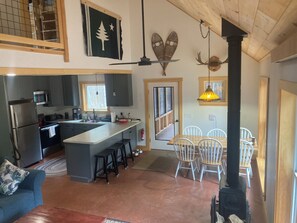 6 dining chairs and 3 bar stools