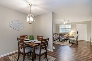 Unit 1: Dining Table with seating for 4 guests.