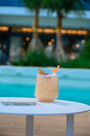 Enjoy a delicious drink by the pool!