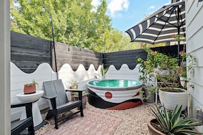 Cool off and embrace the charm of our cowboy pool!