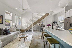 Kitchen and living room