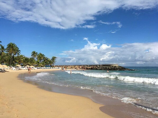 Golden sands and crystal-clear waters create the perfect beach getaway.