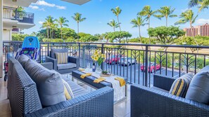 Embrace the serenity of nature from this stunning balcony