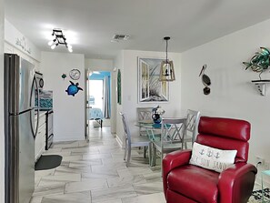 Open Living, Dining, & Kitchen