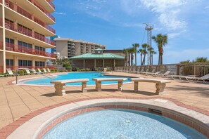 Pool and Hot Tub at Hidden Dunes