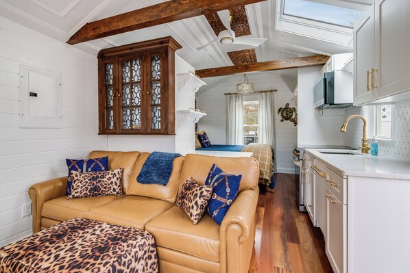 Comfortable living room sofa  Put you feet up and relax!