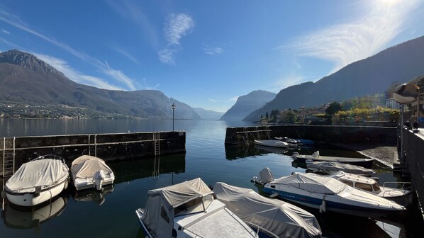 Our wonderful lake surrounded by mountains.