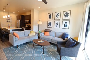 Comfortable seating in the living area