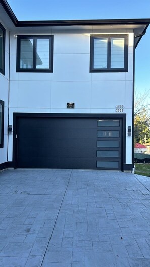 Unit is located on Top of garage