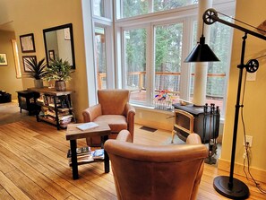 Wood stove to enjoy during the colder seasons.