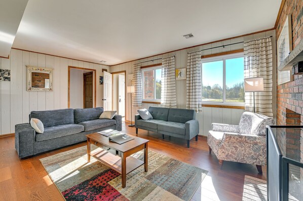 Catskill Vacation Rental | 3BR | 1.5BA | 1,276 Sq Ft | Stairs Required