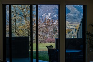 The views are stunning from the patio and living room.