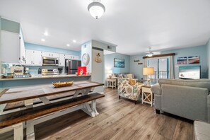 Dining and living area