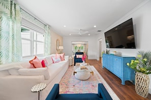 Funky and cool interiors throughout this well designed home