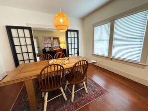Dine with friends, or enjoy a nice solo meal with a good glass of wine.