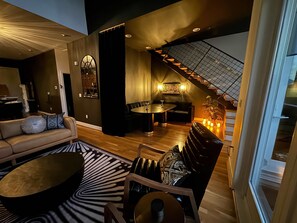 Living Room: Comfortable and inviting seating area, designed for relaxation and conversation