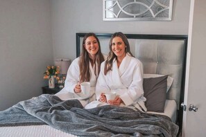 Bedroom 1: Cozy vibes, late-night laughs, and the best girl time ever!