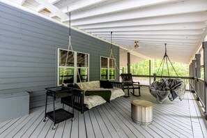 Lounge out on the deck for relaxing mornings and nights in nature