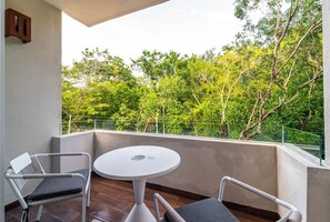 Breathe in the fresh air and enjoy breathtaking views from the balcony
