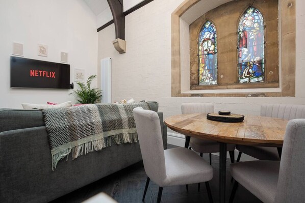 Dining area with original features