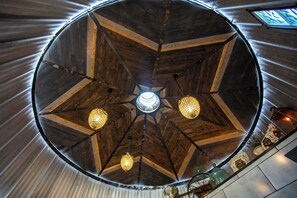 Ceiling of Silo Master Bath