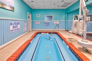 
Indoor heated therapy pool.
