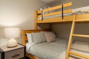 Secondary bedroom featuring a twin over queen bunk (suitable for adults)
