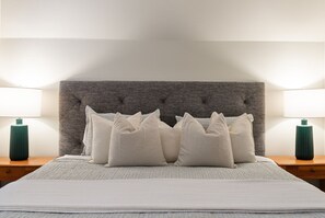 Master bedroom featuring a king sized bed