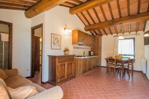 Kitchen and dining area