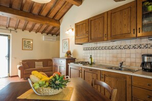 Kitchen and dining area