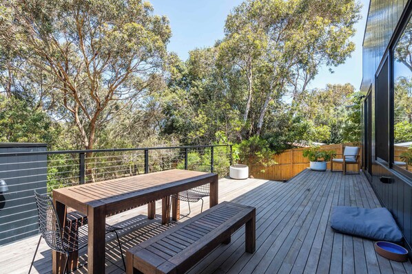 The sounds of crashing waves and the lush beauty of Jan Juc Creek Reserve combine to create the perfect surfer’s haven