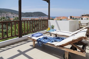 Blick vom Balkon