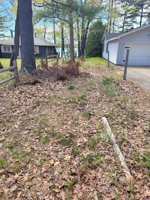 EXTERIOR: The pathway for private lake access to Van Etten Lake