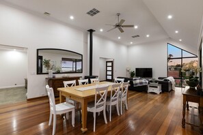 Perfect for celebrations or casual dinners, our dining area is designed for togetherness