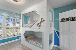 Bedroom #5 - 4 Custom Built Bunk Beds