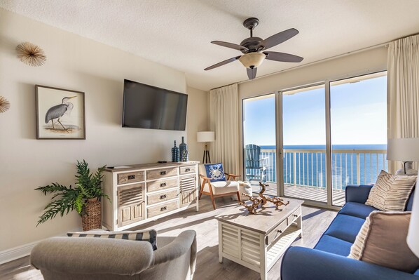 Gulf front living room