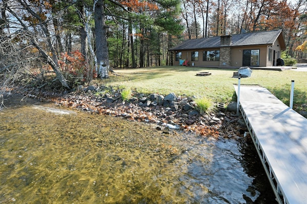 Round Lake is known for its deep clear waters and good fishing